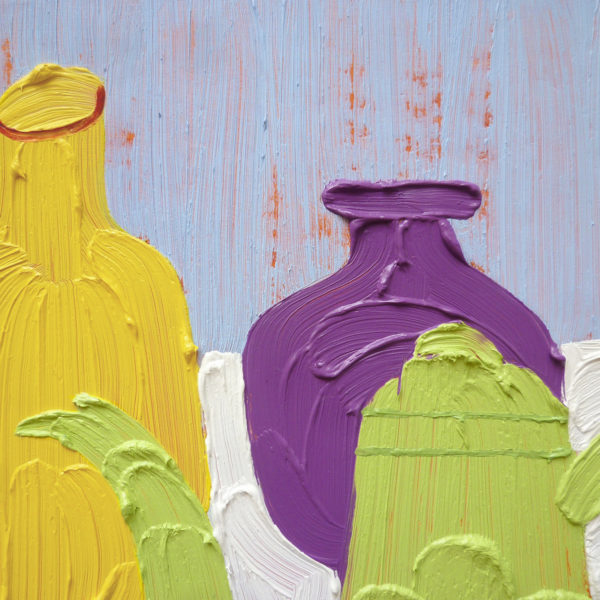 Surrounded by color_oil on cardboard_details_artist Tatiana Sereda