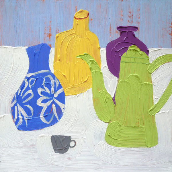 Surrounded by color_oil on cardboard_artist Tatiana Sereda